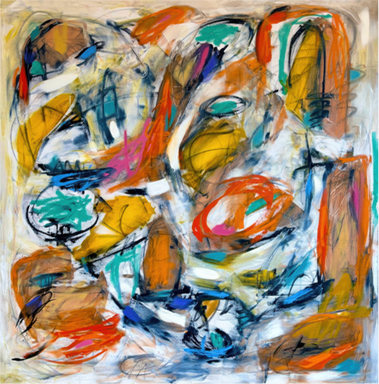 Laurent Proneur "Mental Abstraction" Oil On Canvas - (1 of 1)