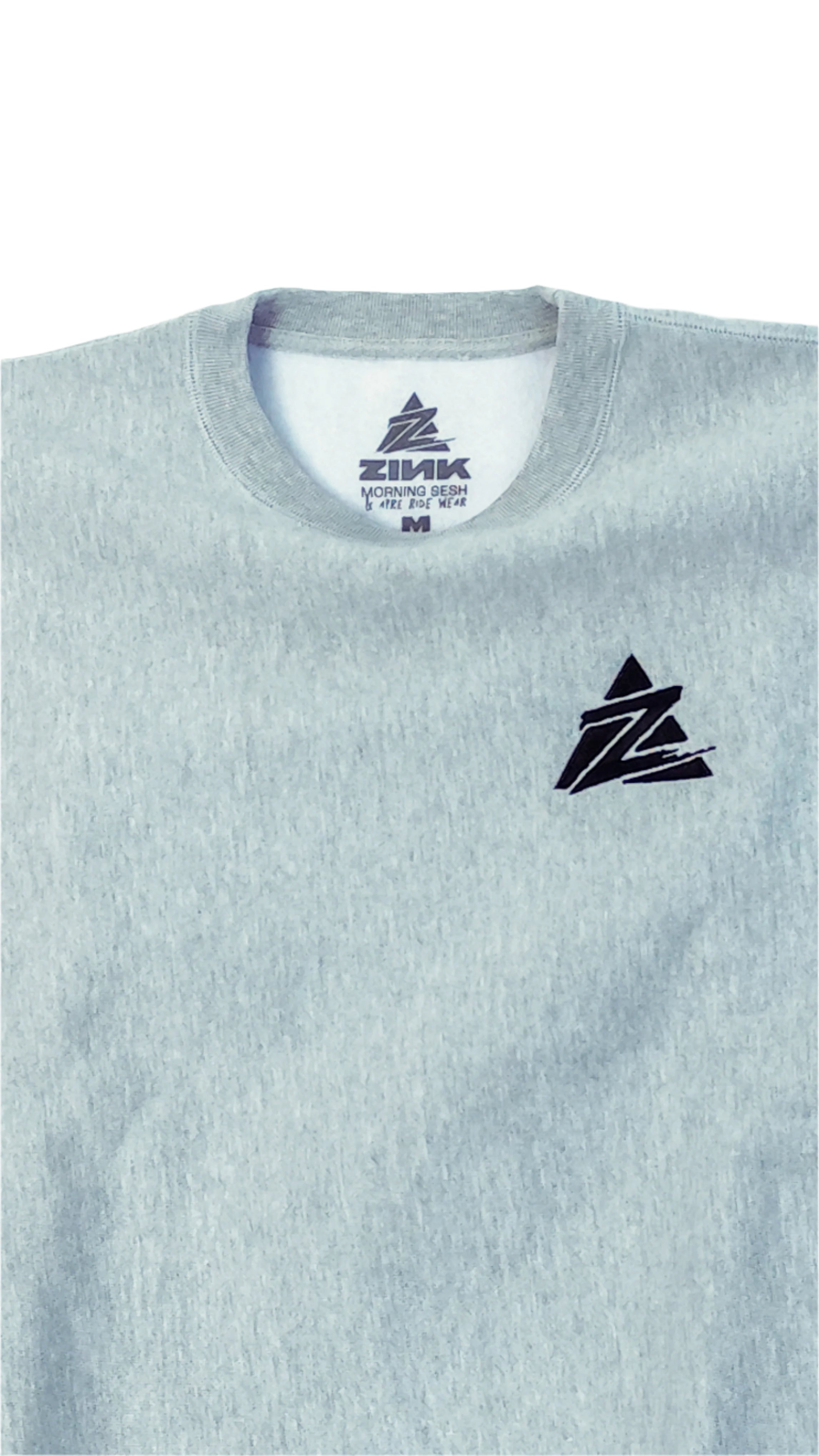 Embroidered Heavyweight Crew Neck - Grey