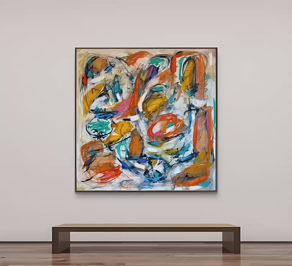 Laurent Proneur "Mental Abstraction" Oil On Canvas - (1 of 1)