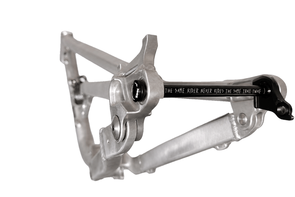 ZADER bottom bracket and main pivot detail